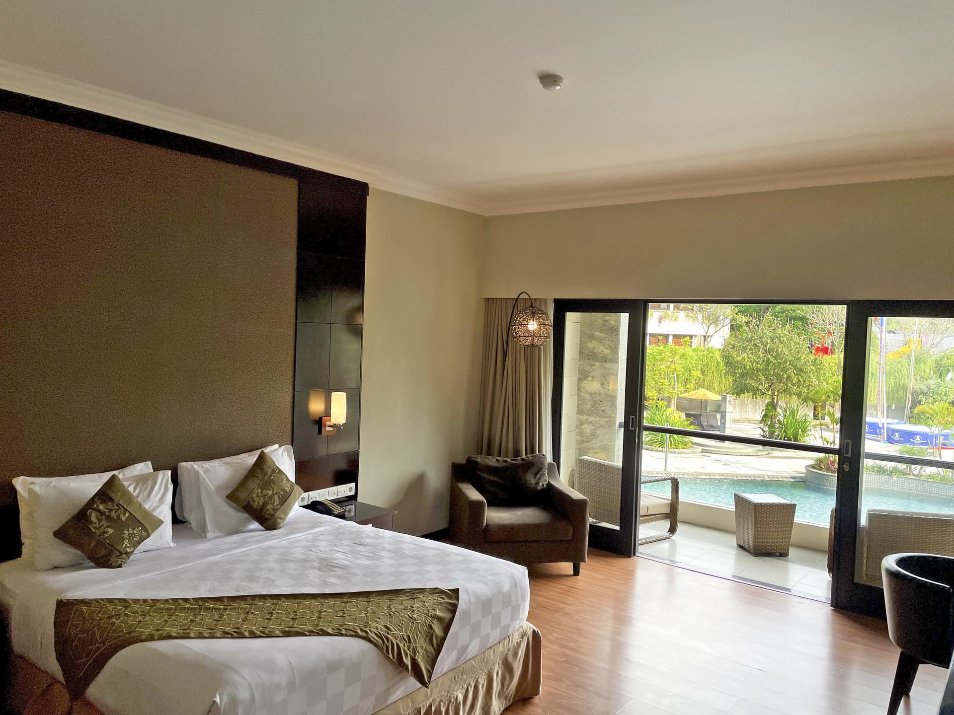 Luxurious Hotel Room with Pool View